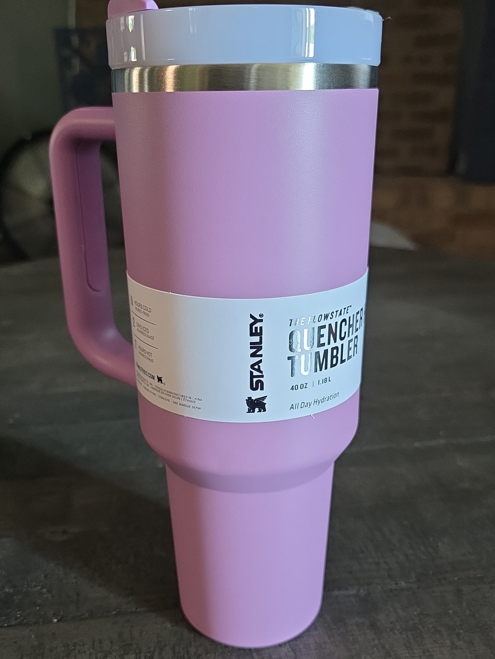 Stanley Pink Handle Quencher Tumbler with Lid